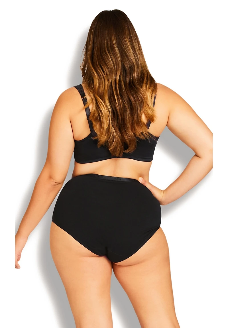 Avenue Women's Full-Cut Cotton Spandex Brief 3-Pack