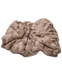 Chanasya Premium Soft Wave Faux Fur Throw Blanket - Soft, Lightweight Reversible Sherpa & Minky Blanket - 50" x 65” - Yellow