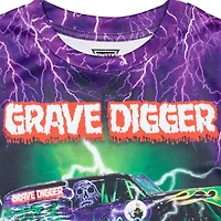 Monster Jam Boys T-Shirt to Grave Digger El Toro Loco Megalodon