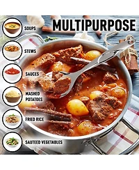 Stainless Steel Multi-Purpose Serving Spoon with Comfort Handle