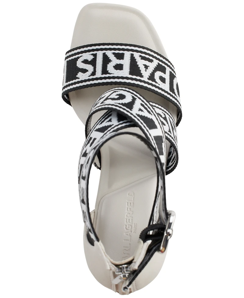 Karl Lagerfeld Paris Women's Careliz Strappy Sandals