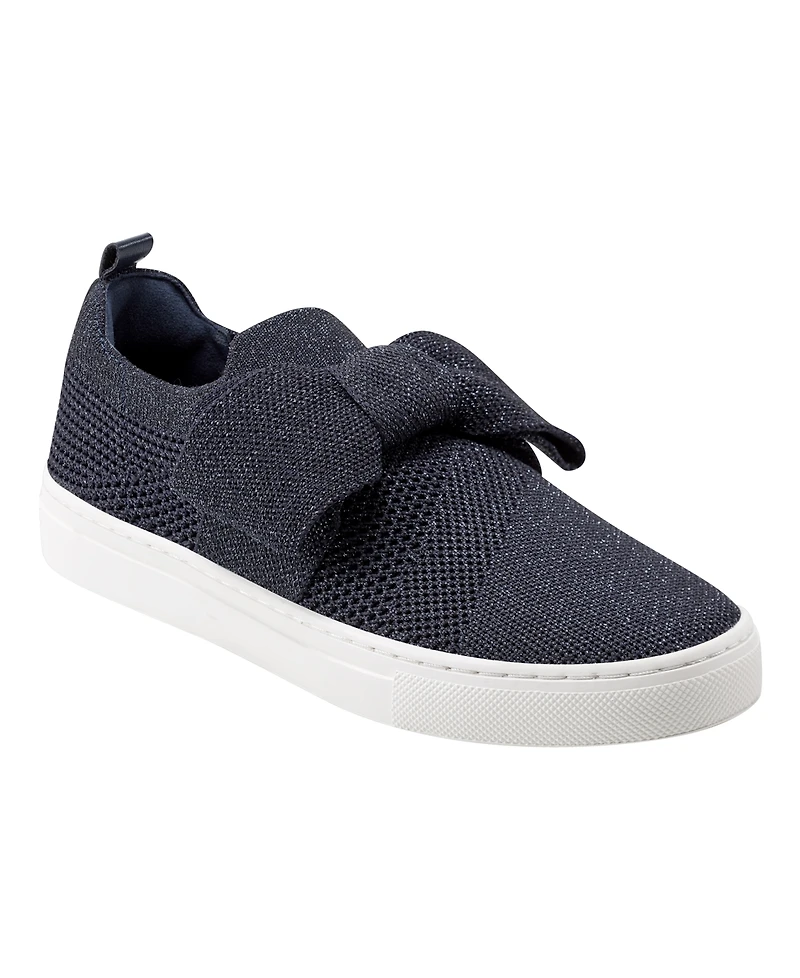 Bandolino Women's Bryce Bow Knit Slip On Sneakers
