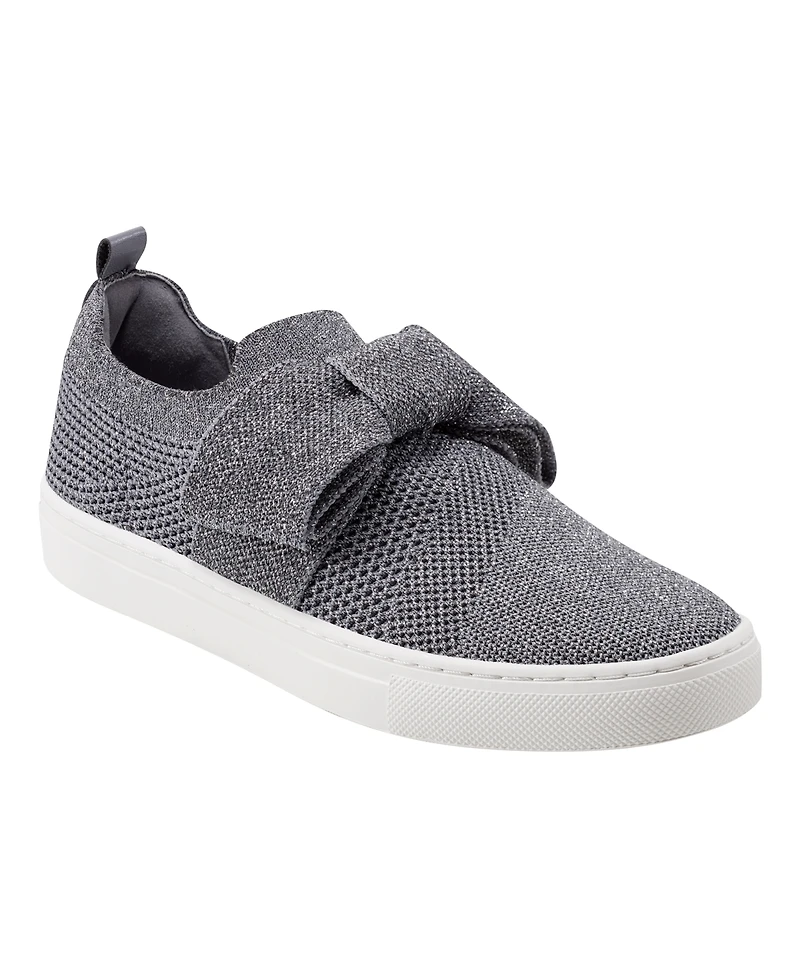 Bandolino Women's Bryce Bow Knit Slip On Sneakers