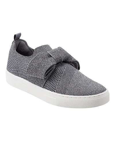 Bandolino Women's Bryce Bow Knit Slip On Sneakers