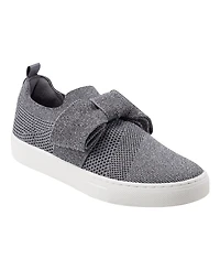 Bandolino Women's Bryce Bow Knit Slip On Sneakers