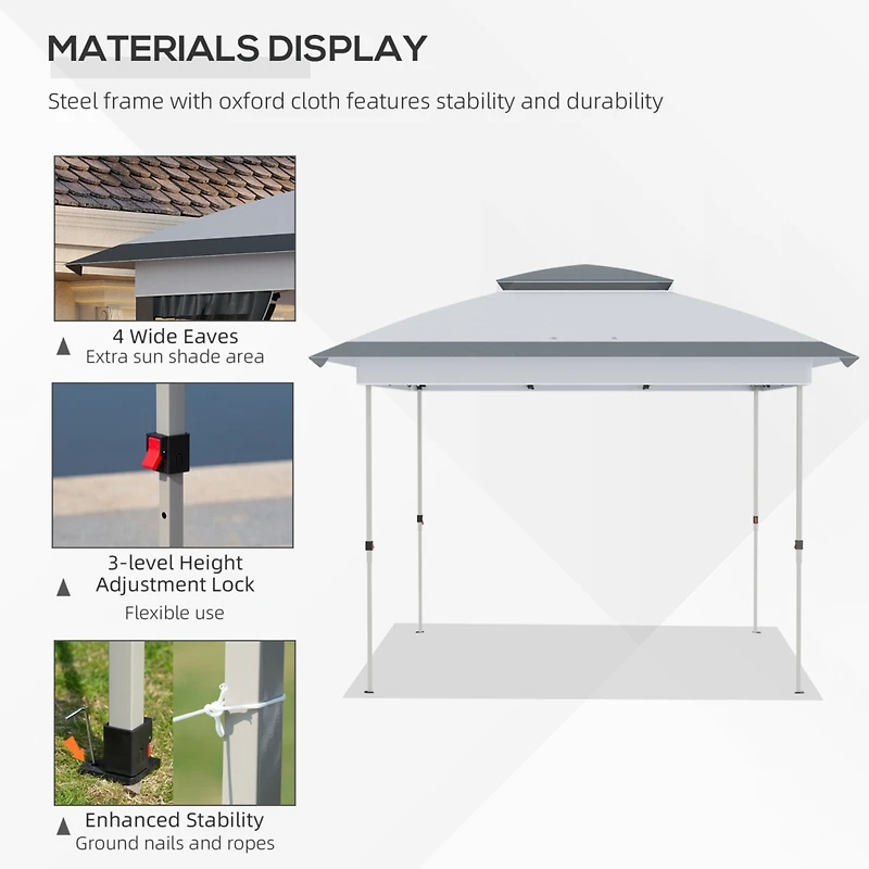 12' x 12' Pop-Up Canopy Tent with Netting and Bag