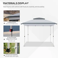 12' x 12' Pop-Up Canopy Tent with Netting and Bag
