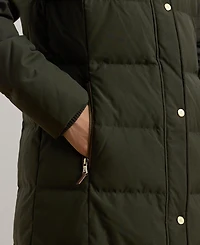 Lauren Ralph Lauren Women's Maxi Faux-Fur-Trimmed Hooded Puffer Coat