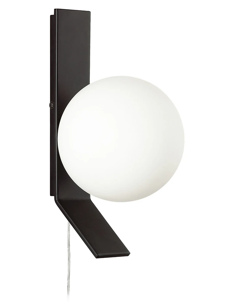 Dainolite 10" Glass, Metal Valemont Small Wall Sconce with Glass