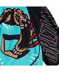 Mitchell & Ness Men's Teal Vancouver Grizzlies Big Face 5.0 Fashion Shorts