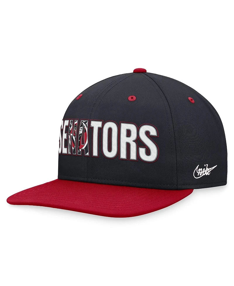 Nike Men's Navy Washington Senators Cooperstown Collection Pro Snapback Hat
