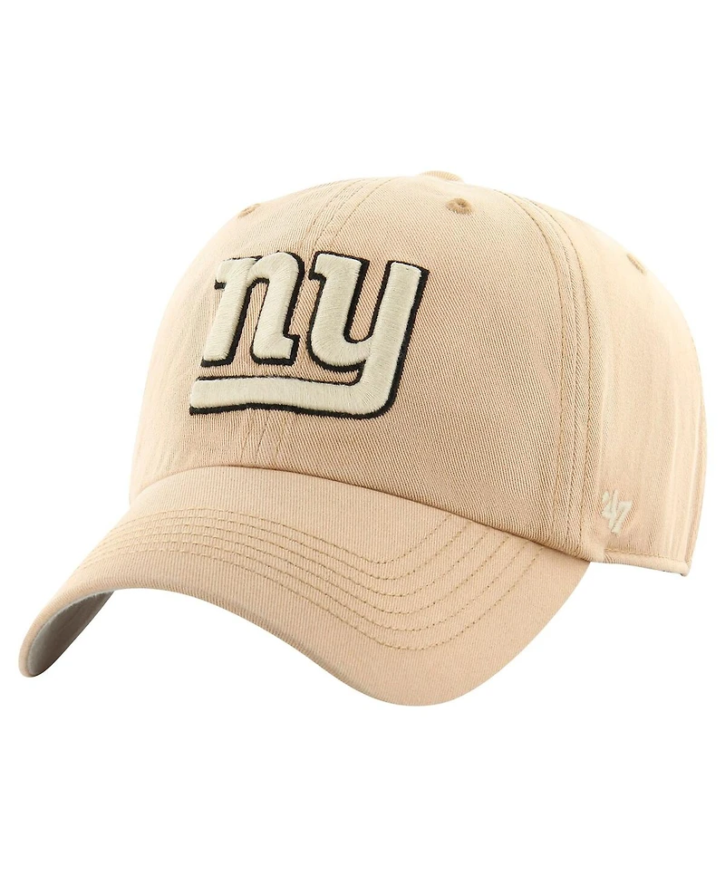 '47 Brand Men's Khaki New York Giants Dusted Relaxed Franchise Fitted Hat