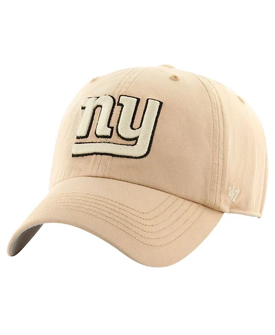 '47 Brand Men's Khaki New York Giants Dusted Relaxed Franchise Fitted Hat