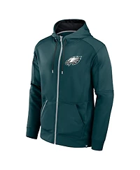 Fanatics Men's Green Philadelphia Eagles Defender Full-Zip Hoodie