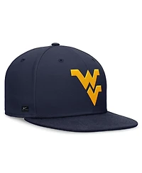 Nike Men's Navy West Virginia Mountaineers On-Field Pro Fitted Hat