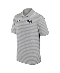 Nike Men's Pewter/White Penn State Nittany Lions Primetime Victory Striped Performance Polo