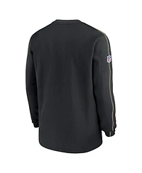 Nike Men's Black New Orleans Saints 2024 Sideline Coaches Long Sleeve Top