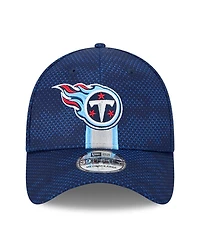 New Era Men's Navy Tennessee Titans 2024 Sideline 39THIRTY Flex Hat