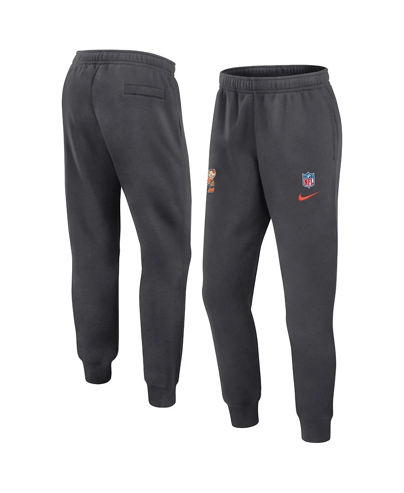Nike Men's Anthracite Cleveland Browns 2024 Sideline Club Pants