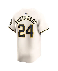 Nike Men's William Contreras Cream Milwaukee Brewers Home Limited Player Jersey