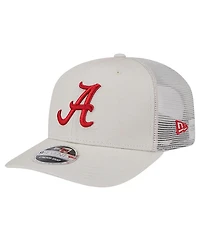 New Era Men's Stone Alabama Crimson Tide Canvas 9SEVENTY Stretch-Snap Hat