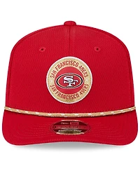 New Era Men's Scarlet San Francisco 49ers 2024 Sideline 9SEVENTY Stretch-Snap Hat