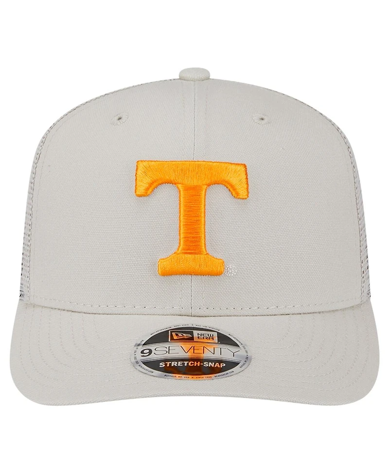 New Era Men's Stone Tennessee Volunteers Canvas 9SEVENTY Stretch-Snap Hat