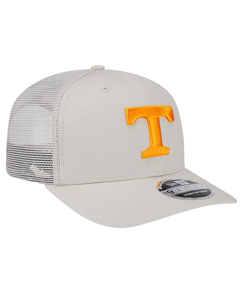 New Era Men's Stone Tennessee Volunteers Canvas 9SEVENTY Stretch-Snap Hat
