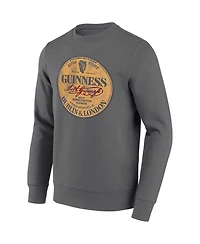Philcos Men's and Women's Guinness Charcoal Graphic Pullover Sweatshirt