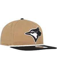 New Era Men's Khaki/Black Toronto Blue Jays Golfer Snapback Hat