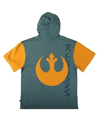 Heroes & Villains Men's and Women's Green Star Wars Rebel Alliance Short Sleeve Pullover Hoodie