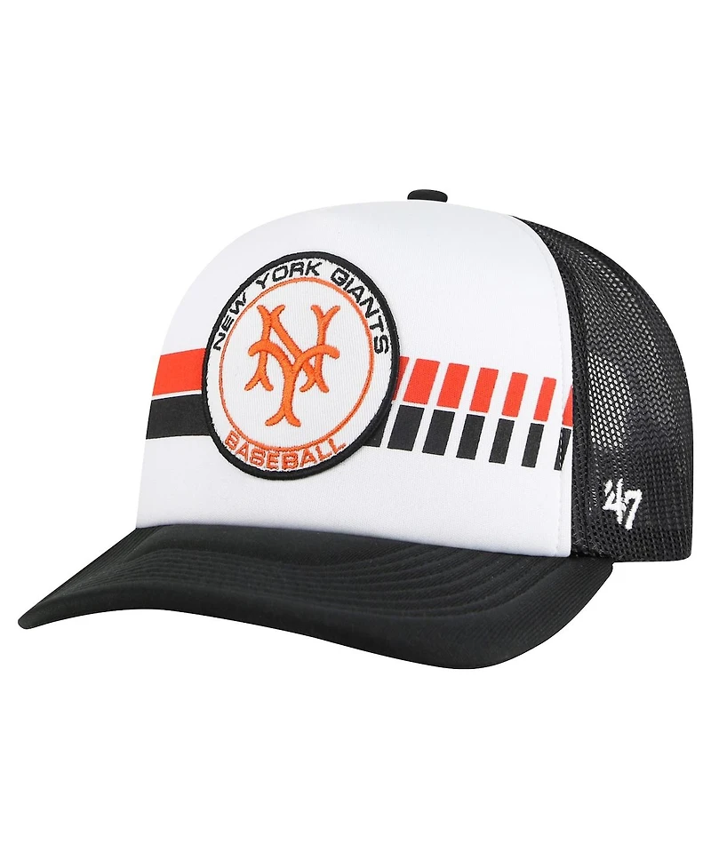 '47 Brand Men's White/Black San Francisco Giants Cooperstown Collection Pack Express Trucker Adjustable Hat