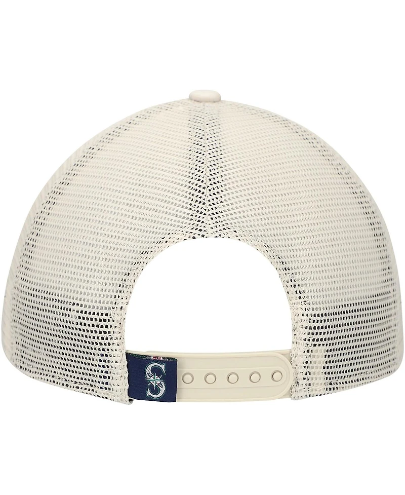 New Era Men's Stone Seattle Mariners Game Day 9TWENTY Adjustable Trucker Hat