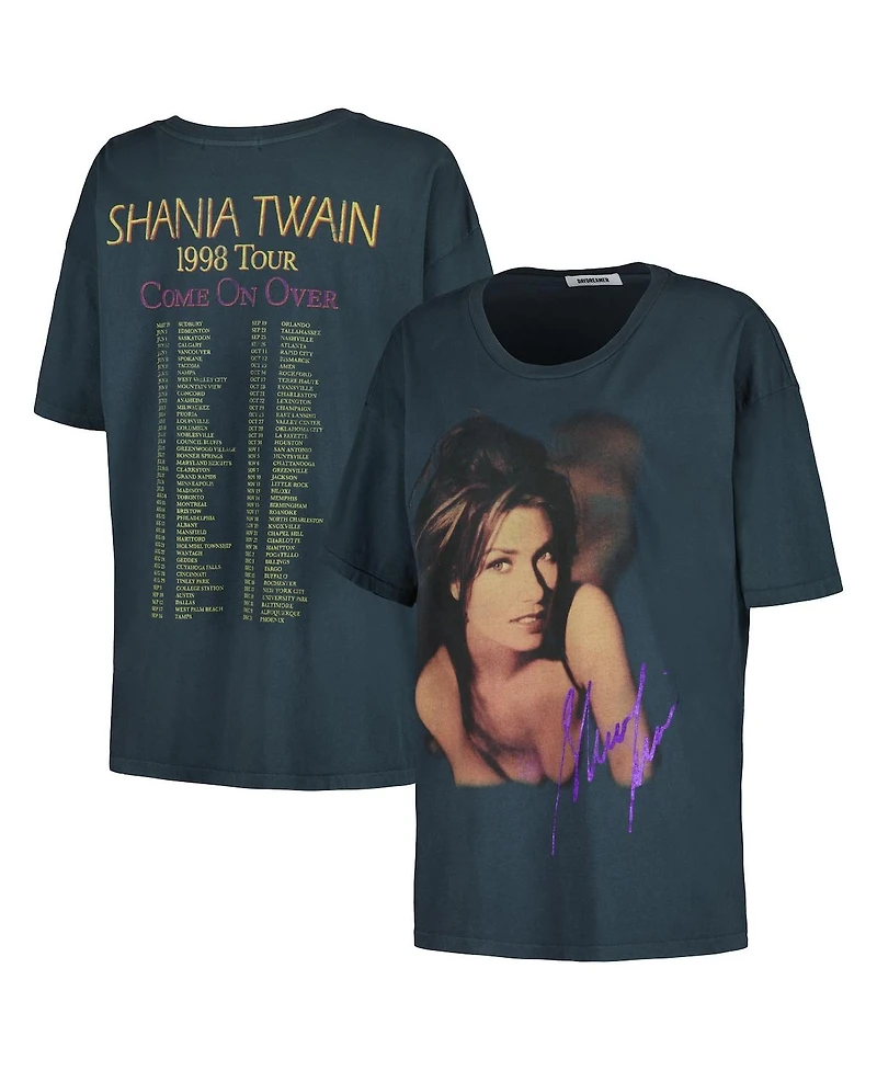 Daydreamer Women's Charcoal Shania Twain Come On Over 1998 Tour Merch T-Shirt