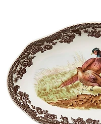 Spode Woodland Pheasant Pickle Dish, Set of 2