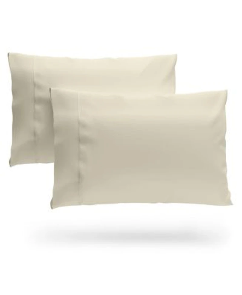 Cosy House Collection 100 Bamboo Viscose Pillowcase Set Cooling Breathable Silky Soft