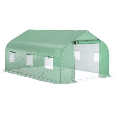 Walk-in Greenhouse w/Mesh Door, Windows (11.5'x10'x7')