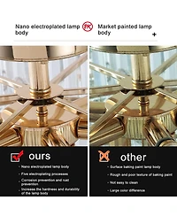 Streamdale 5-Tier Round Crystal Chandelier for Modern Home Decor