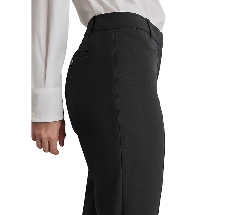 Dkny Petite Modern-Fit Mid-Rise Wide-Leg Pants