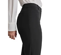 Dkny Petite Modern-Fit Mid-Rise Wide-Leg Pants