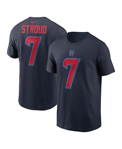Nike Men's C.j. Stroud Navy Houston Texans Name Number T-Shirt