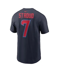 Nike Men's C.j. Stroud Navy Houston Texans Name Number T-Shirt