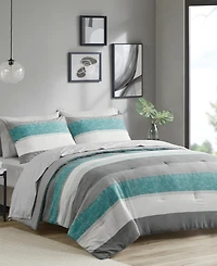 Madison Park Essentials Jaxon Wide Stripe 7-Pc. Comforter Set