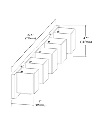 Dainolite 5 Light Vanity Light