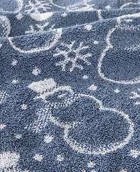 Skl Home Top Hat Snowman Jacquard Cotton Bath Towel, 25" x 50"