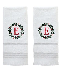 Skl Home Wreath Monogram Cotton Hand Towel, 16" x 26"