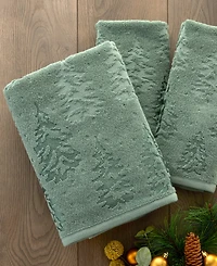 Skl Home Wispy Trees Jacquard Cotton Bath Towel, 25" x 50"