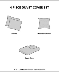 Intelligent Design Cassiopeia Watercolor Tie Dye 4-Pc. Duvet Cover Set, Full/Queen