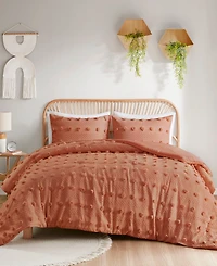 Intelligent Design Lucy Clip Jacquard 3-Piece Comforter Set