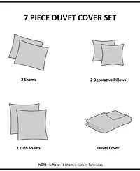 Intelligent Design Brooklyn Jacquard Cotton -Pc. Duvet Cover Set